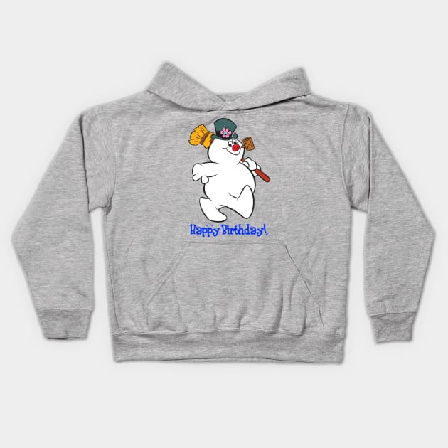 Frosty Happy Birthday! Kids Hoodie by zombill